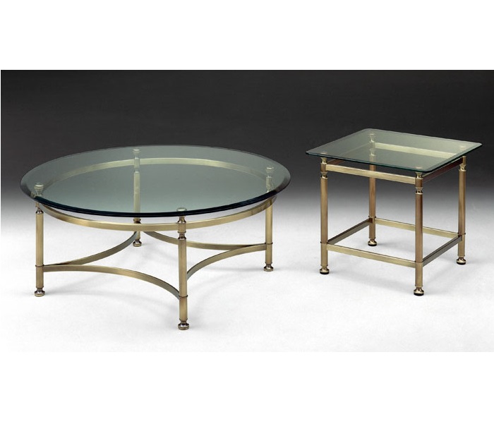 Select Design ronde salontafel glas brons