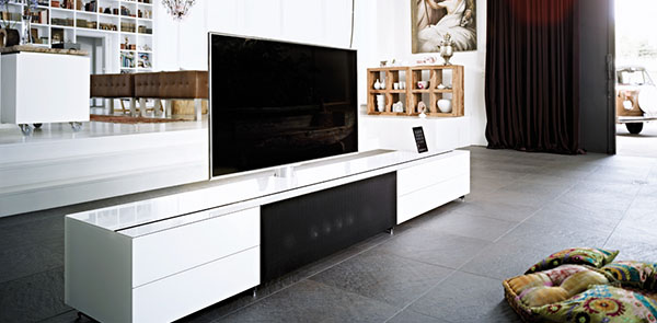 TV-meubel hoogglans wit Top Afbeelding